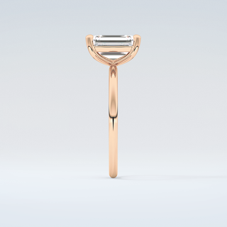 2.0 CT Emerald Cut Solitaire Moissanite Engagement Ring 11