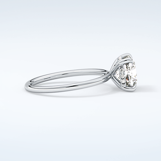 2.0 CT Cushion Cut Hidden Halo Moissanite Engagement Ring 16