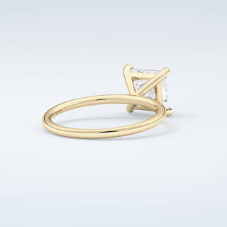 2.0 CT Princess Cut Solitaire Moissanite Engagement Ring 3