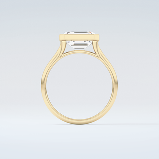 2.0 CT Emerald Cut Solitaire Moissanite Engagement Ring 2