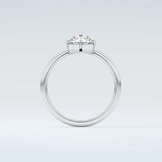 1.0 CT Round Cut Solitaire Moissanite Engagement Ring 14