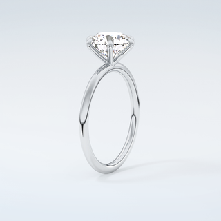2.0 CT Round Cut Solitaire Moissanite Engagement Ring 18