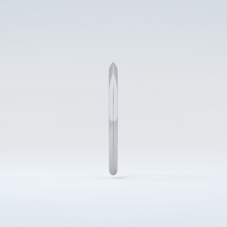 Knife Edge Shank Wedding Band 17