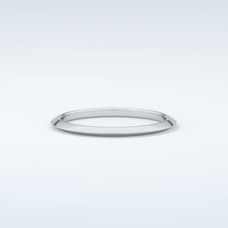 Knife Edge Shank Wedding Band 13
