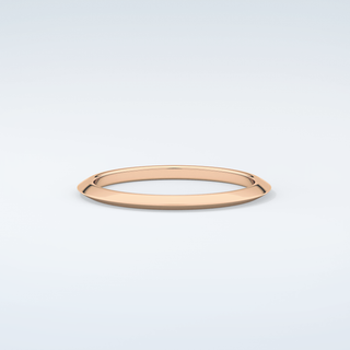 Knife Edge Shank Wedding Band 9