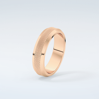 Textured Moissanite Wedding Band 12