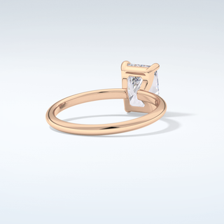 2.0 CT  Radiant Cut Solitaire Moissanite Engagement Ring 9