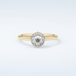 1.0 CT Round Cut Solitaire Moissanite Engagement Ring 1