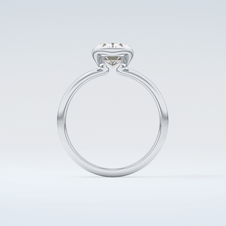 2.0 CT Oval Cut Solitaire Style Moissanite Engagement Ring 14