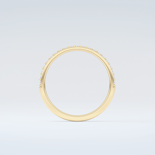 0.18 TCW Round Shaped Moissanite Wedding Band 2