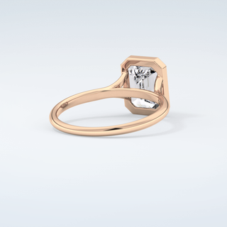 2.0 CT Emerald Cut Solitaire Moissanite Engagement Ring 9