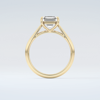 2.0 CT Asscher Cut Solitaire Moissanite Engagement Ring 2