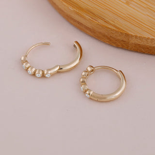 1.0 CT Round Bezel Solitaire Lab Grown Diamond Earrings