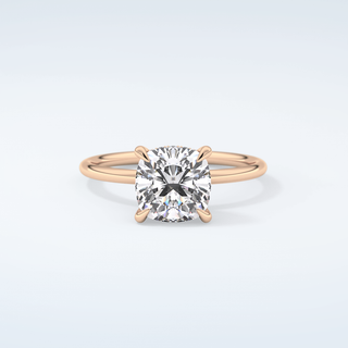 2.0 CT Cushion Cut Hidden Halo Moissanite Engagement Ring 7