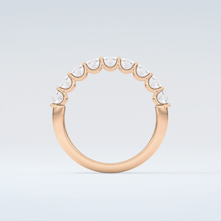 1.35 TCW Oval Shaped Moissanite Wedding Band 8