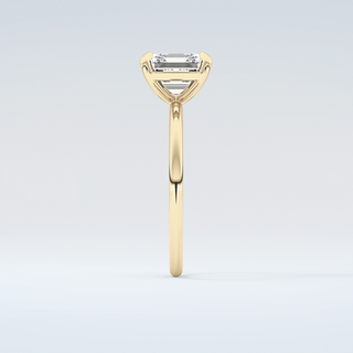 2.0 CT Asscher Cut Solitaire Moissanite Engagement Ring 5