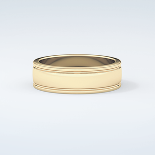 Classic Textured Shank Wedding Band 3