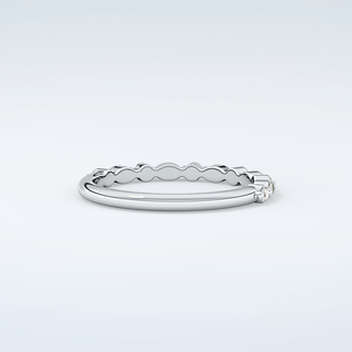 0.32 TCW Round & Marquise Shaped Moissanite Wedding Band 15