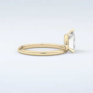 1.5 CT Trillion Cut Solitaire Moissanite Engagement Ring 4