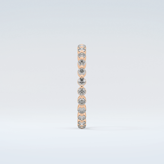 0.69 TCW Round Shaped Diamond Eternity Moissanite Wedding Band 11