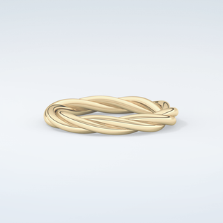 Classic Rope Twisted Shank Wedding Band 4