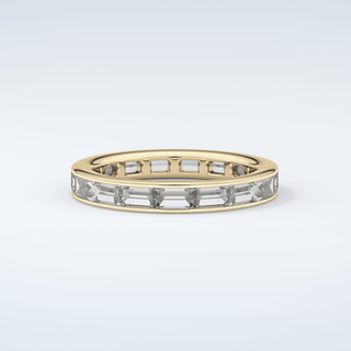 1.87 TCW Baguette Shaped Moissanite Wedding Band 3