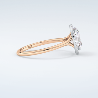 2.0 CT Oval Cut Halo Moissanite Engagement Ring 10