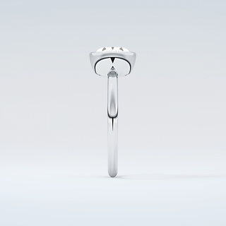 1.25 CT East West Oval Cut Bezel Style Moissanite Engagement Ring 17