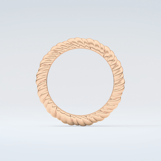 Gold Rope - Twisted Shank Wedding Band 8