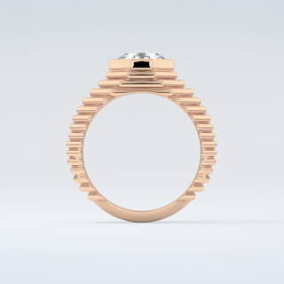 1.5 CT Asscher Cut Solitaire Bezel Moissanite Engagement Ring 8