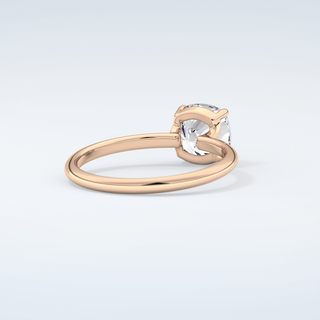 2.0 CT Cushion Cut Solitaire Moissanite Engagement Ring 9