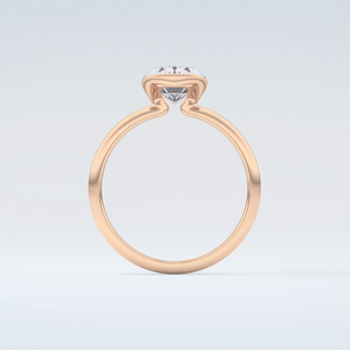 2.0 CT Oval Cut Solitaire Style Moissanite Engagement Ring 8