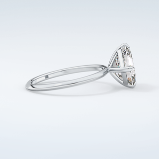 2.0 CT Asscher Cut Solitaire Moissanite Engagement Ring 16