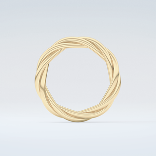 Classic Rope Twisted Shank Wedding Band 2