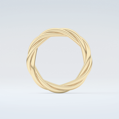 Classic Rope Twisted Shank Wedding Band