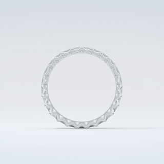 Textured Shank Wedding Band 14