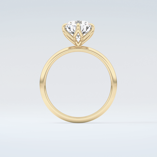 1.5 CT Round Cut Solitaire Moissanite Engagement Ring 2