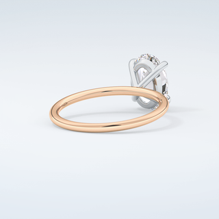 2.0 CT Oval Cut Solitaire Moissanite Engagement Ring 9