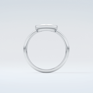 1.0 CT Rose Cut Bezel Style Moissanite Engagement Ring 14