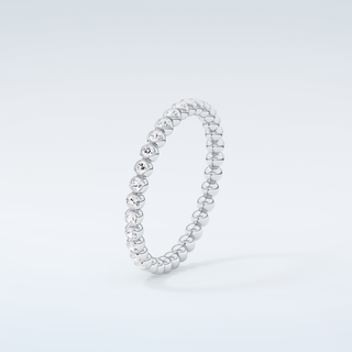 0.7 TCW Round Shaped Moissanite Wedding Band 18