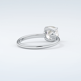 2.0 CT Cushion Cut Solitaire Moissanite Engagement Ring 15