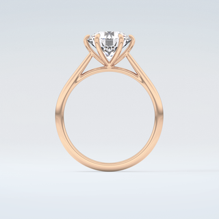 2.0 CT Round Cut Solitaire Moissanite Engagement Ring 8