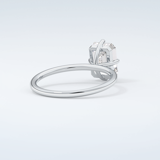 2.0 CT Emerald Cut Solitaire Moissanite Engagement Ring 15