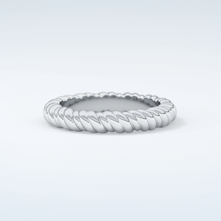 Gold Rope - Twisted Shank Wedding Band 13