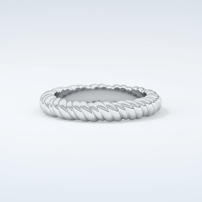 Gold Rope - Twisted Shank Wedding Band