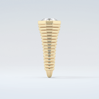 1.5 CT Asscher Cut Solitaire Bezel Moissanite Engagement Ring 5