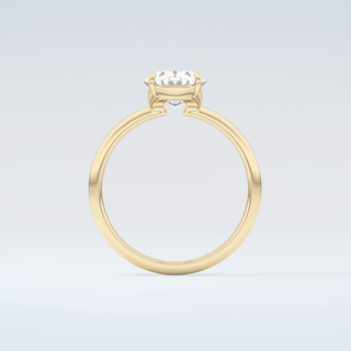 2.0 CT Oval Cut Solitaire Moissanite Engagement Ring 2