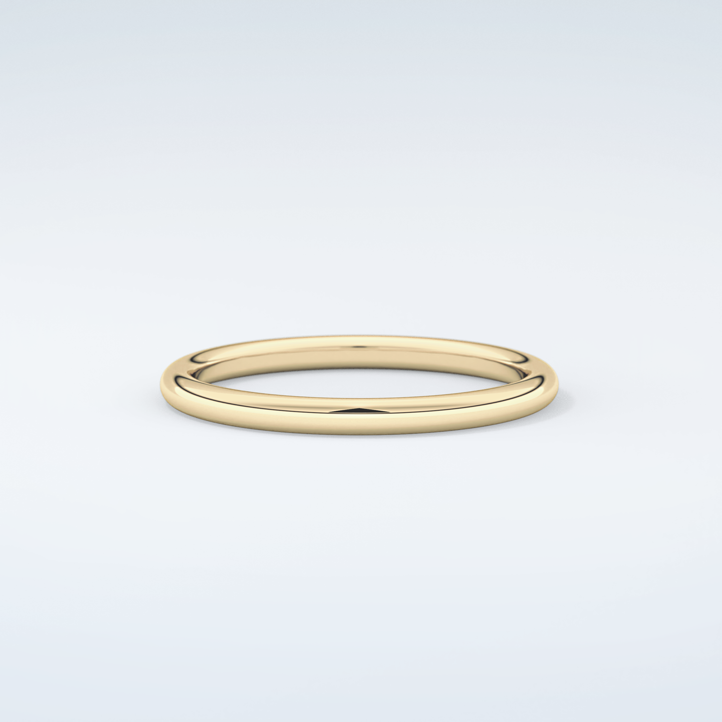 Yellow Gold Polished Classic Shank Wedding Band