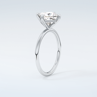 2.0 CT Princess Cut Solitaire Moissanite Engagement Ring 18