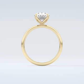 1.5 CT Oval Cut Solitaire Moissanite Engagement Ring 2